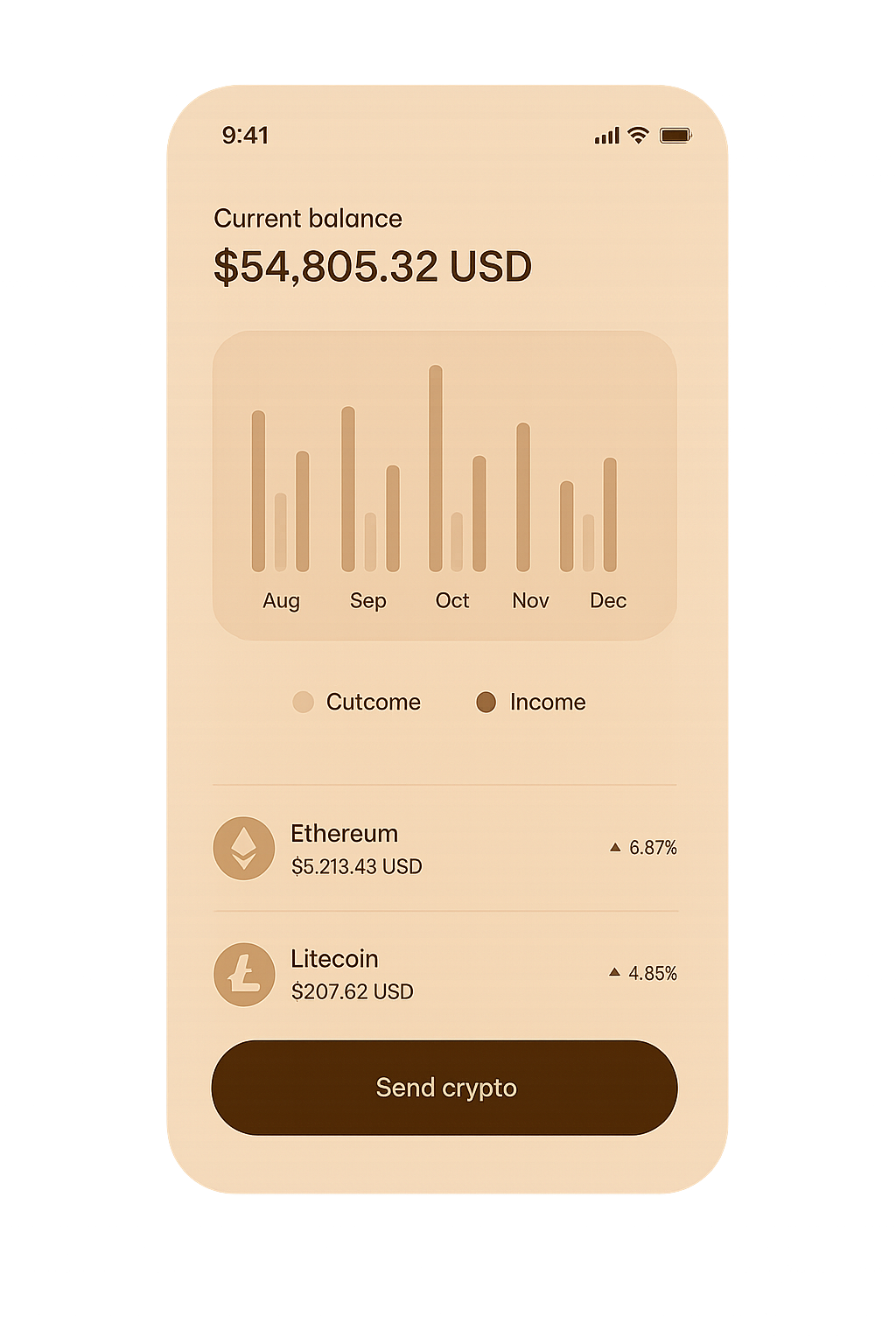 Wallet Interface Left